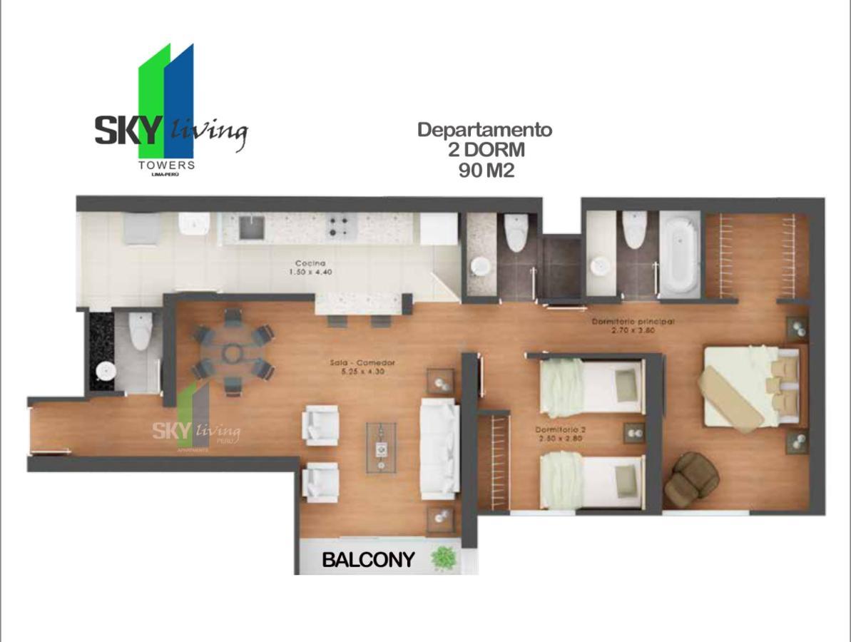Skyliving Towers Apartments - Peru Lima Buitenkant foto