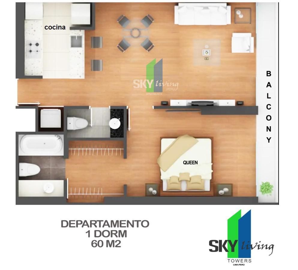Skyliving Towers Apartments - Peru Lima Buitenkant foto